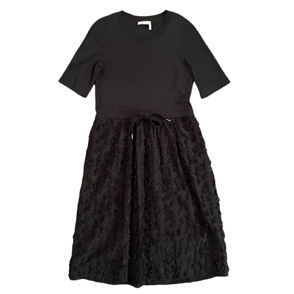 See By Chloe Drawstring fringe bottom dress